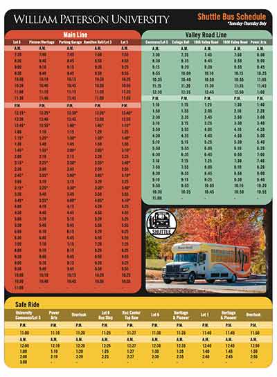 Shuttle Bus Schedule